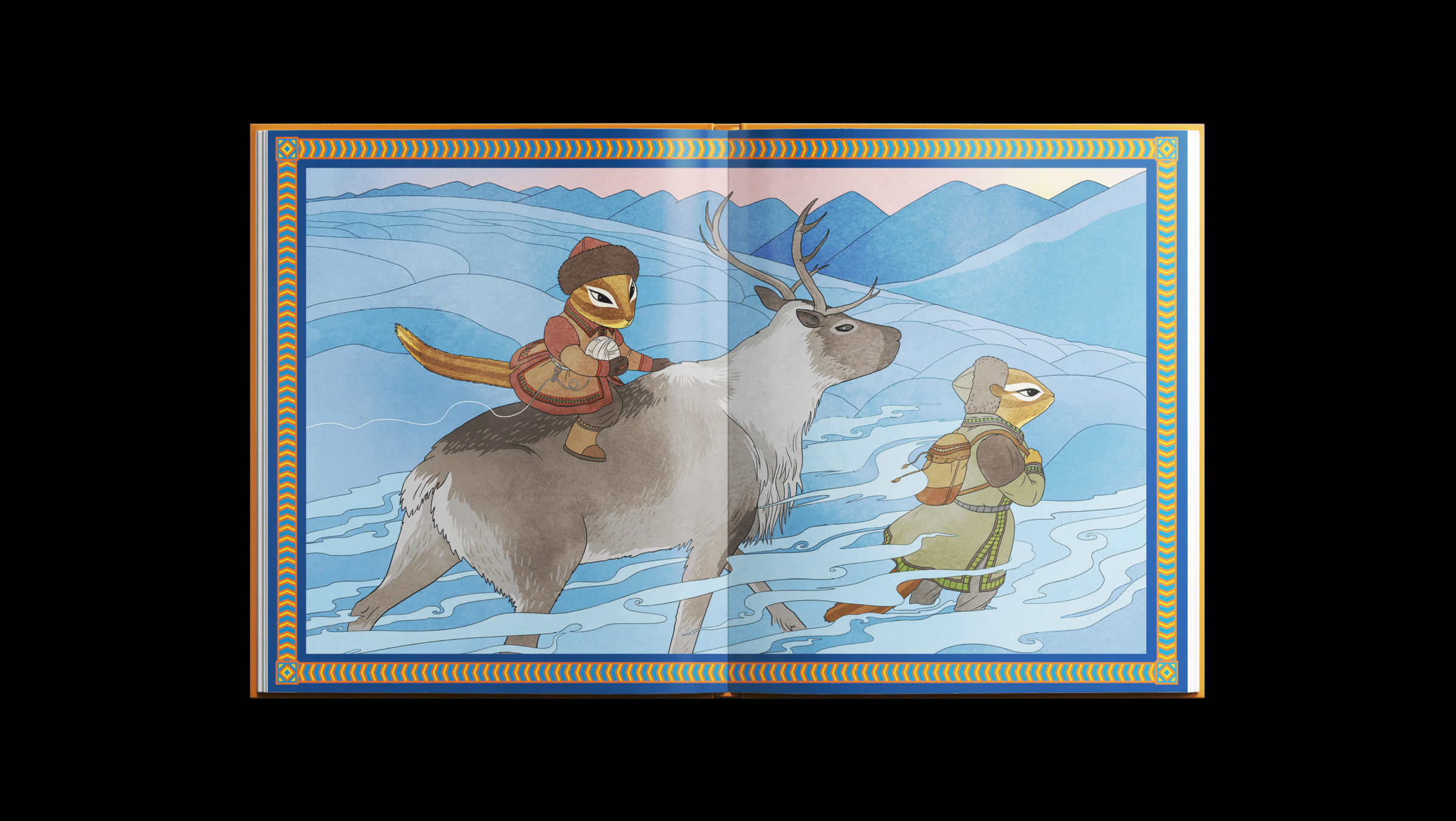 иллюстрировали сказки, нарисовали главных героев — людей, животных и мифических персонажей. Изобразили персонажей сказок в национальной якутской одежде.