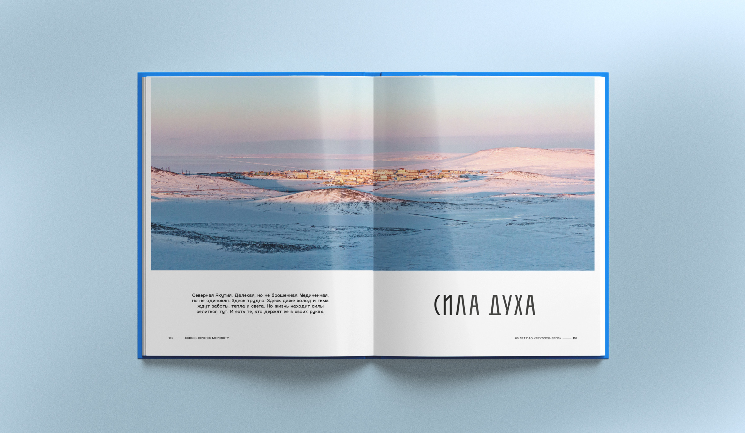 панорамная фотосъемка, шмуцтитул, сделали панорамные и художественные фотографии природы Якутии для дизайна юбилейной корпоративной книги